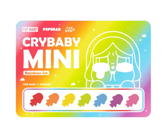 Pop Mart Pop Bean Crybaby Mini Figure Rainbow Set