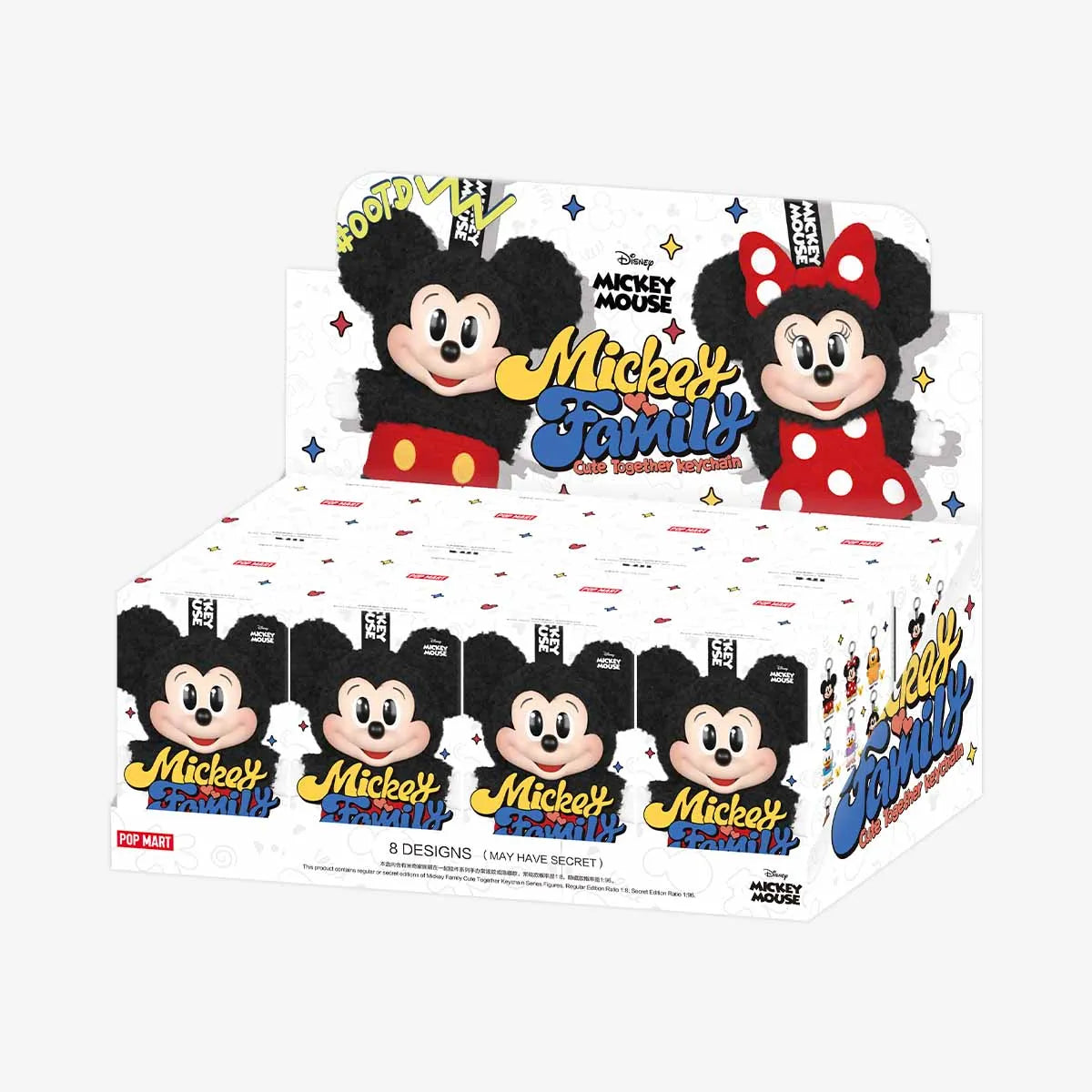 Pop Mart Disney Mickey Family Together Series Plush Keychain Sealed Case (1 UNIT))