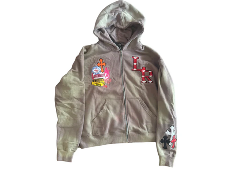 Loves Reality Wash Grey Zip Up