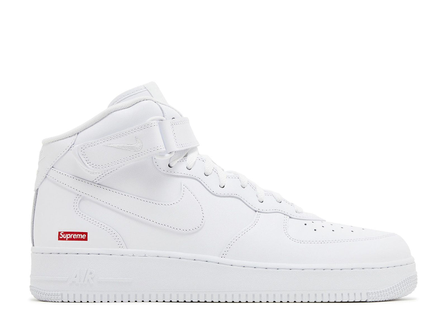 Supreme x Air Force 1 Mid Box Logo - Triple White