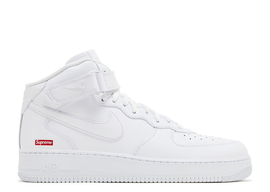 Supreme x Air Force 1 Mid Box Logo - Triple White