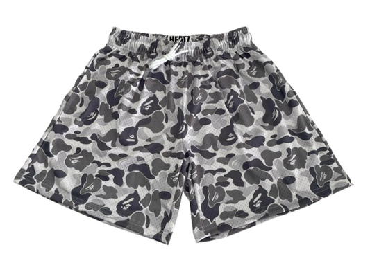 Heatz Studio Gray Camo Mesh Shorts