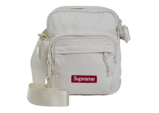 Supreme Denim Shoulder Bag White